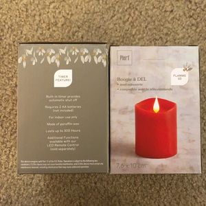 Pier 1 Flameless Candles - Red